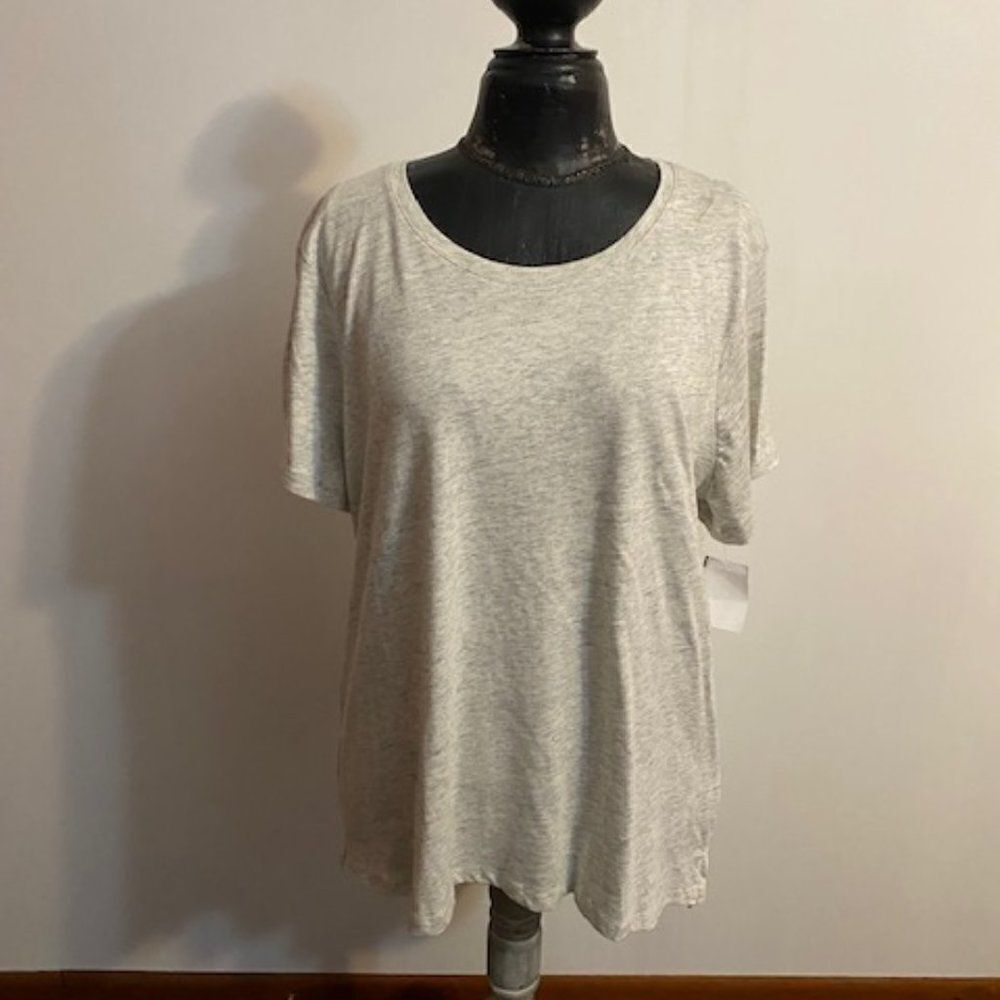 Eddie Bauer Gray/White T-shirt, size XXL
